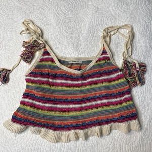 COLORFUL KNIT SWEATER TOP